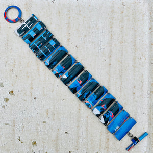 Beatles Hard Days Night Upcycled Tin Bracelet