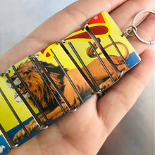 Load image into Gallery viewer, Barnum Lion &amp; Tiger Upcycled Tin Bracelet