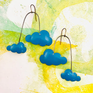 Sky Blue Clouds Zero Waste Tin Earrings