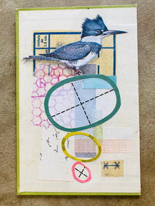 The King   •  Collage on Upcycled Book Cover