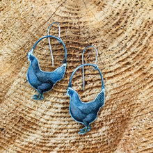 Load image into Gallery viewer, Plymouth Rock Hens Tin Earrings