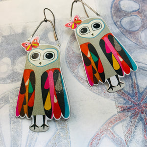Owl & Butterfly Zero Waste Tin Earrings