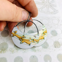 Load image into Gallery viewer, Royal Corgis Recycled Tin Earrings
