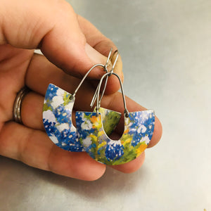 Bluebonnets Little Us Upcycled Tin Earrings