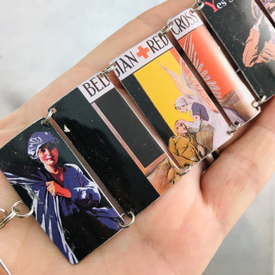 Women in Service Upcycled Tin Bracelet
