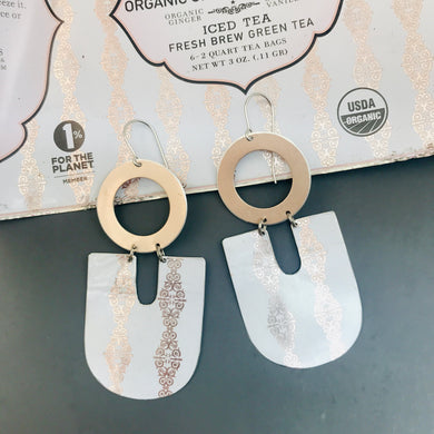 Champagne Dreams Chunky Horseshoes Zero Waste Tin Earrings