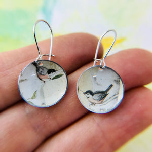 Two Robins Tiny Dot Tin Earrings