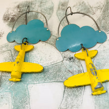 Load image into Gallery viewer, #10 In Flight Clouds Zero Waste Tin Earrings