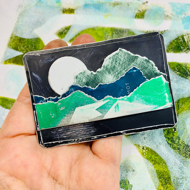 Moonrise Greens Tin Belt Buckle