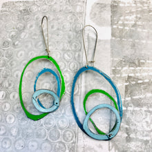 Load image into Gallery viewer, Cool Scribbles Upcycled Tin Earrings