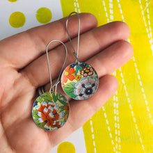Load image into Gallery viewer, Allover Flowers Medium Basin Earrings