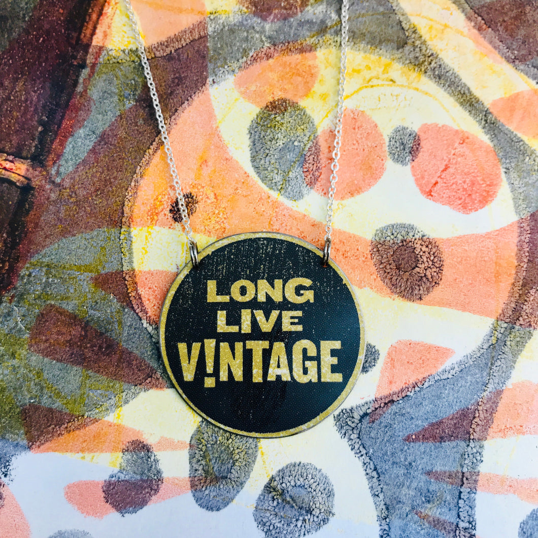 Long Live Vintage Zero Waste Tin Necklace