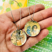 Load image into Gallery viewer, Persian Seekers Large Basin Tin Earrings
