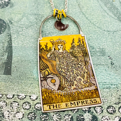 The Empress Tarot Tin Necklace