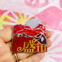 Load image into Gallery viewer, Red Hill Moonrise Tin Brooch