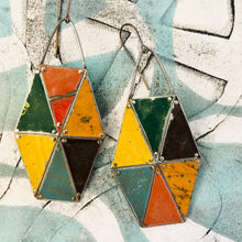 Load image into Gallery viewer, Le Cirque Tesserae Arched Wire Tin Earrings