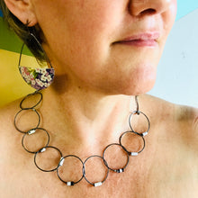 Load image into Gallery viewer, Steel Circle Choker Upcycled Tin Necklace