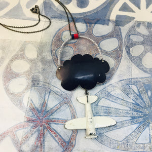 #11 In Flight Cloud Zero Waste Tin Necklace