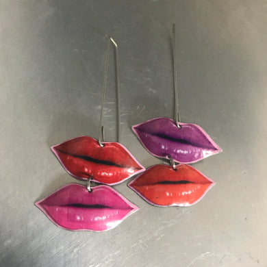 Tulips Upcycled Tin Earrings Birthday Gift