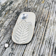 Load image into Gallery viewer, Silver Moon Yarrow Mountain Concrete &amp; Tin Necklace