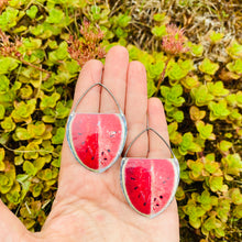 Load image into Gallery viewer, Summer Watermelon Upcycled Tin Earrings