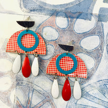 Load image into Gallery viewer, Mixed Circles Tin Post Earrings