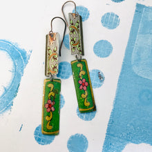 Load image into Gallery viewer, Mixed Vintage Edge Pattern Edge Recycled Tin Earrings