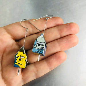 Simpson’s Characters Tiny Tin Birdhouse Earrings