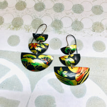 Load image into Gallery viewer, Shimmery Stacked Half Moons Earrings