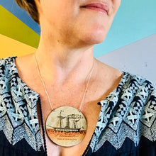 Load image into Gallery viewer, Esportazione Circle Upcycled Tin Necklace