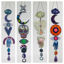Load image into Gallery viewer, Mixed Silvers &amp; Golds Protective Eye Talisman Wall Hanging