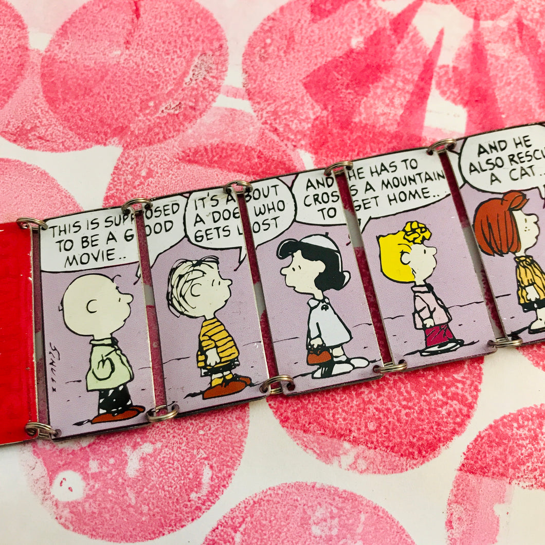 Peanuts Gang Upcycled Tin Bracelet