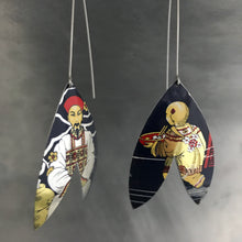 Load image into Gallery viewer, Japanese Scene Upcycled Tin Earrings