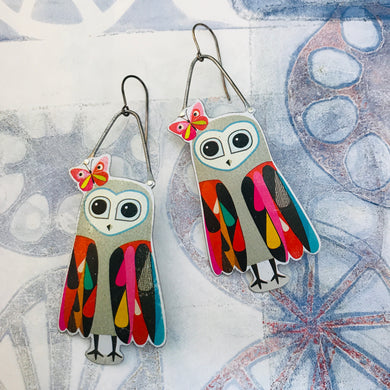 Owl & Butterfly Zero Waste Tin Earrings