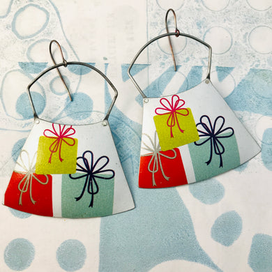 Pile of Presents Zero Waste Tin Earrings