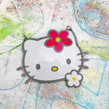 Load image into Gallery viewer, Hello Kitty Pink Flower Zero Waste Tin Necklace