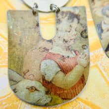 Load image into Gallery viewer, Grumpy Bunnies Chunky Horseshoes Zero Waste Tin Earrings