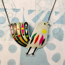 Load image into Gallery viewer, Mod Songbird Recycled Tin Necklace