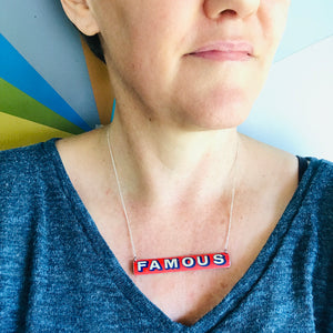 You Are Famous Zero Waste Tin Necklace