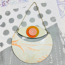 Load image into Gallery viewer, Pink on White Crescent Eye Talisman Wall Hanging
