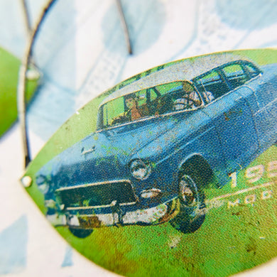 1954 Classic Recycled Tin Earrings