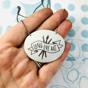 Long Live Art Zero Waste Tin Necklace