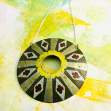 Load image into Gallery viewer, Diamond Circle Upcycled Tin Necklace