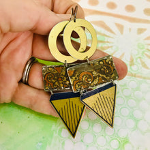 Load image into Gallery viewer, Mixed Geometric Talisman Recycled Tin Earrings