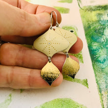 Load image into Gallery viewer, Mixed Golds Starburst Rex Ray Zero Waste Tin Earrings