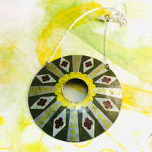 Load image into Gallery viewer, Diamond Circle Upcycled Tin Necklace