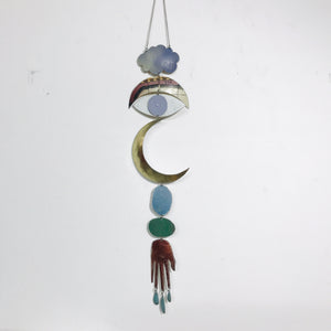Dusty Lavender Protective Eye Talisman Wall Hanging