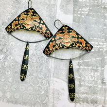 Load image into Gallery viewer, Chinese Corner Chandelier Tin Earrings
