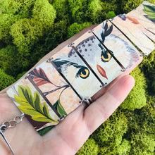 Load image into Gallery viewer, Autumn Owl Upcycled Tin Bracelet
