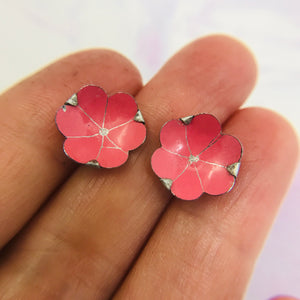 Tiny Blossoms Tin Post Earrings